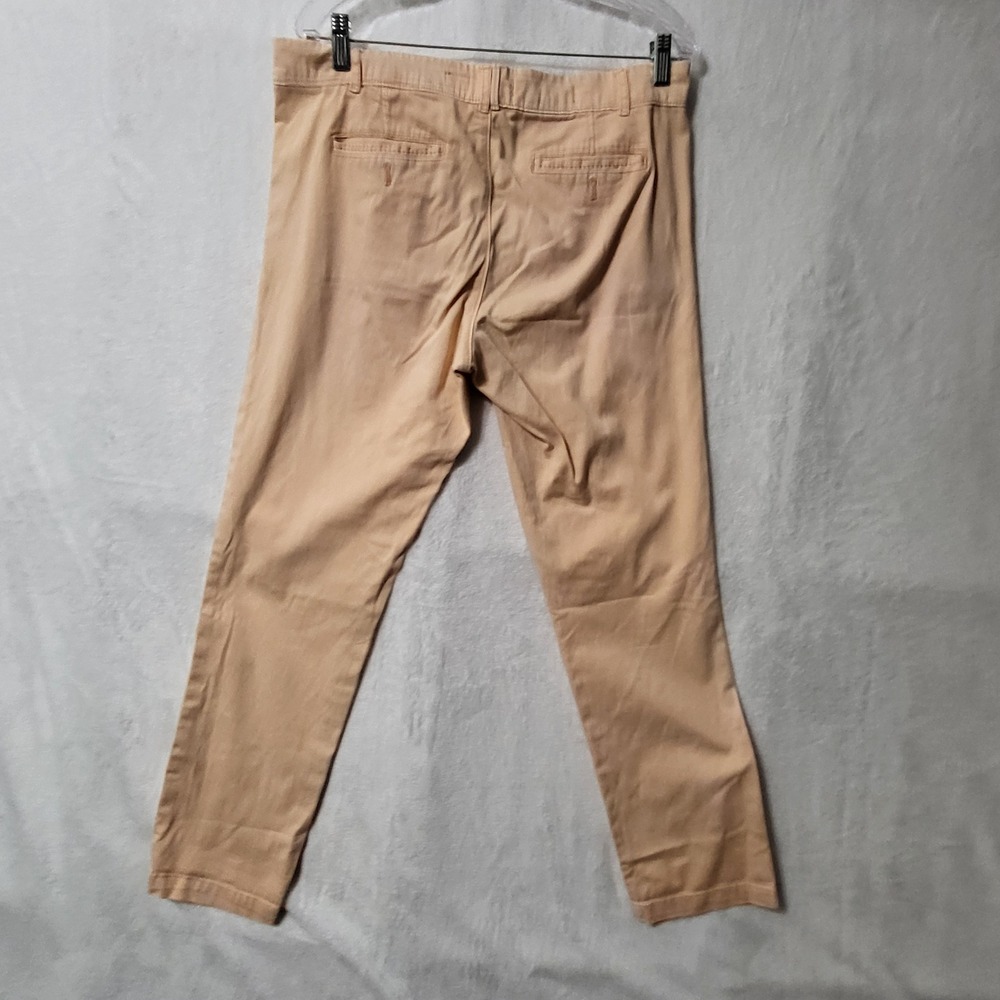 Pilcro and the Letterpress Chino Pants Cropped Beige‎ Cotton Blend Size 30